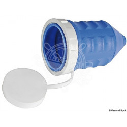 Cappuccio coprispina in PVC morbido blu elettrico