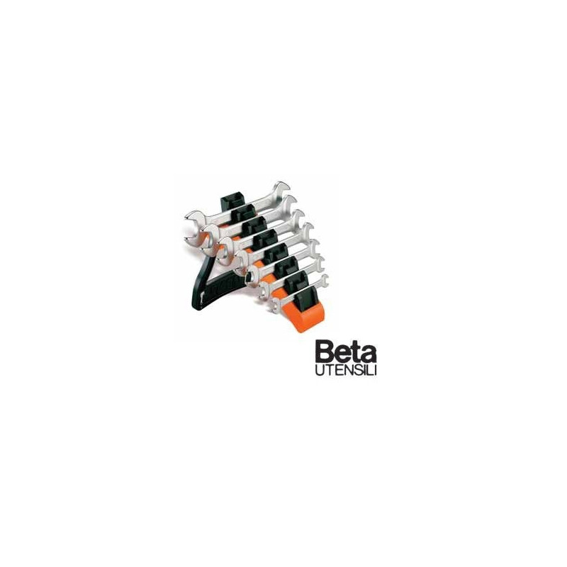 SERIE 7 CHIAVI BETA 55/SP7 a forchetta doppie, con supporto Beta