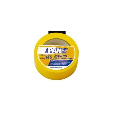 Nastro adesivo segnaletico giallo in PVC PAN MARK 160