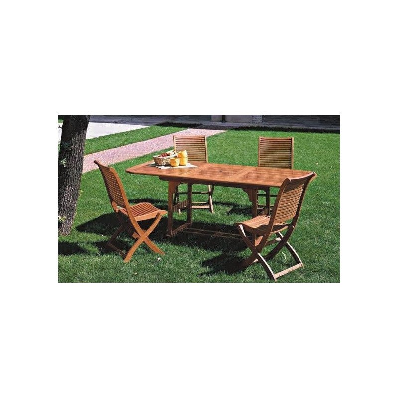 Tavolo in legno balau serie RIVIERA