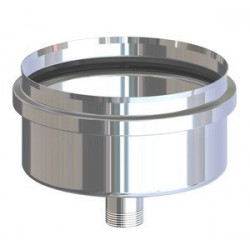 SCARICO CONDENSA AISI 304 PER PELLET CM.8