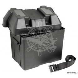 Cassetta portabatteria con cinghie e ponticelli di fissaggio max 95Ah