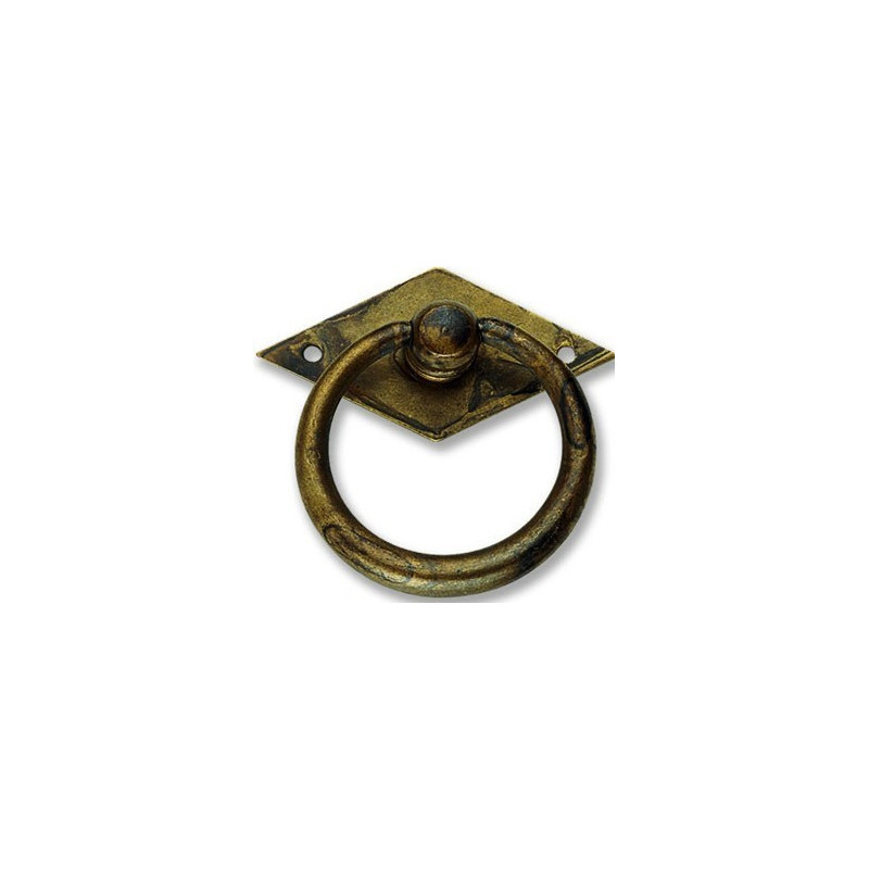 Maniglia ad anello ottone antico Metal Style Metal Style