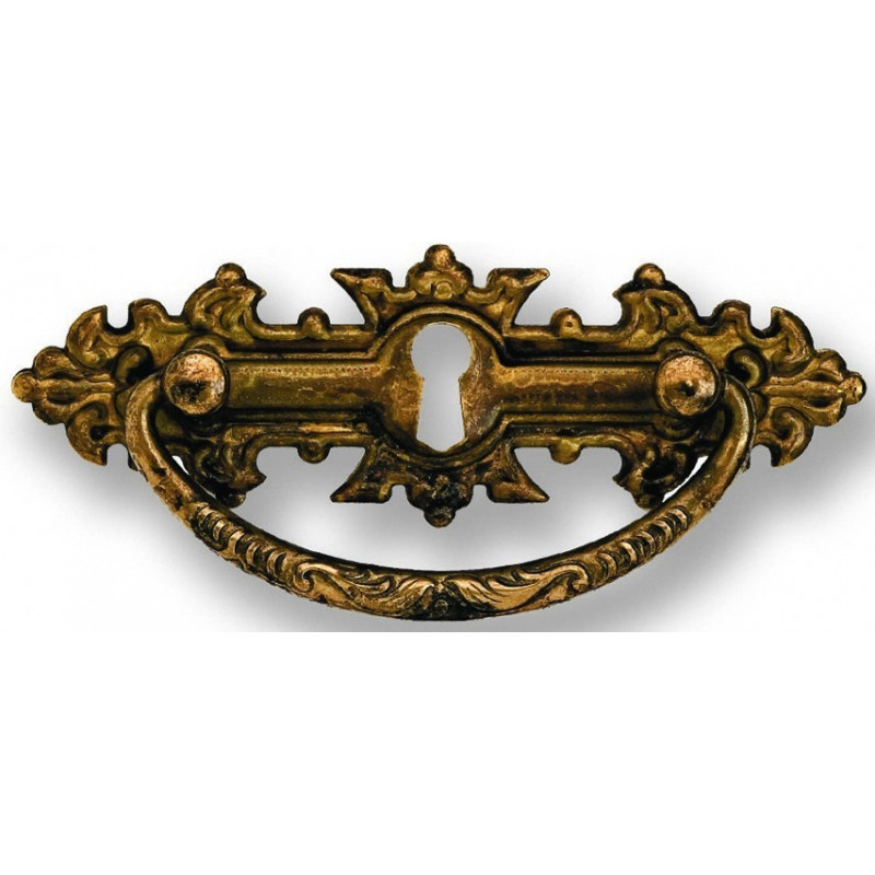 Maniglia con foro chiave in ottone antico Metal Style Metal Style